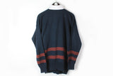 Vintage Rugby Shirt Sweater Large