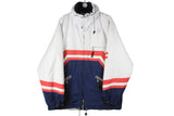 Vintage Bogner Jacket XLarge size men's oversized retro full zip coat multicolor wear big logo windbreaker rare retro 90's outfit street style clothing ski winter
