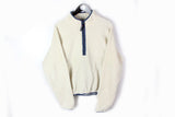 Vintage Penfield Fleece Half Zip Small / Medium white polartec 90s sweater winter jumper