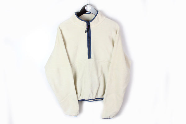 Vintage Penfield Fleece Half Zip Small / Medium white polartec 90s sweater winter jumper