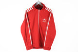 Vintage Adidas Track Jacket Large / XLarge 80s sport red classic bright athletic jacket