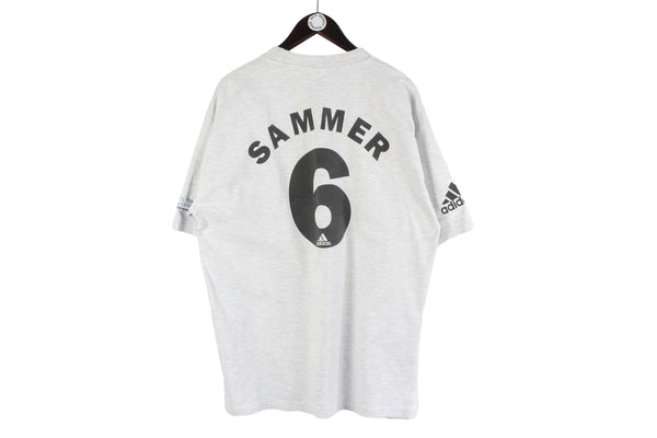 Vintage Matthias Sammer 1998 France World Cup Adidas T-Shirt XLarge