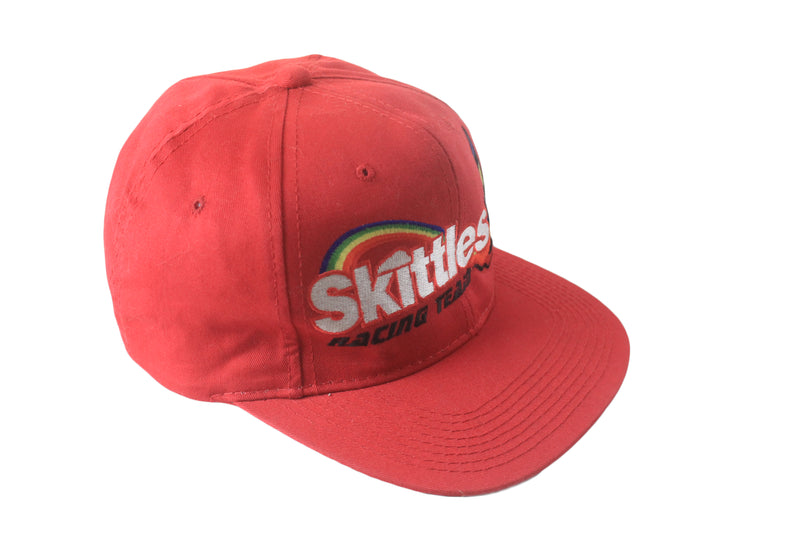 Vintage Skittles Racing Team Cap red 90's Grand prix retro style hat sport style 