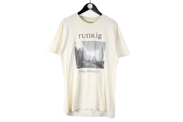 Vintage Runrig 1996/97 Tour T-Shirt Large music Germany 90s rock music retro style cotton tee