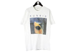 Vintage Runrig Mara 1995/96 Tour T-Shirt Large white big logo 90s music cotton tee