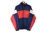 Vintage Puma Track Jacket Medium size men's sport wear full zip multicolor training retro rare 90's 80's running clothing