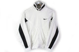 Vintage Nike Track Jacket XSmall / Small white black 90s big logo retro style unisex athletic jacket