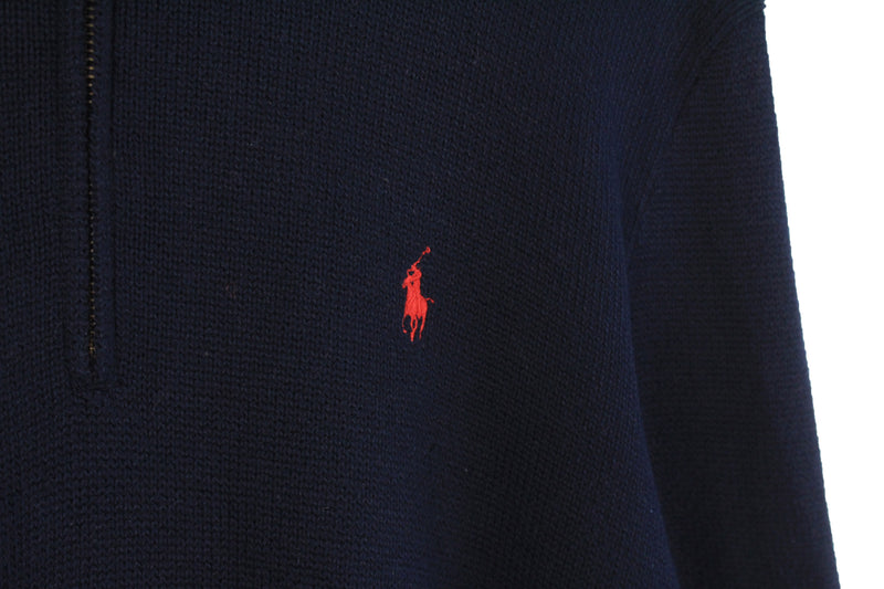 Vintage Polo by Ralph Lauren Sweater 1/4 Zip XLarge