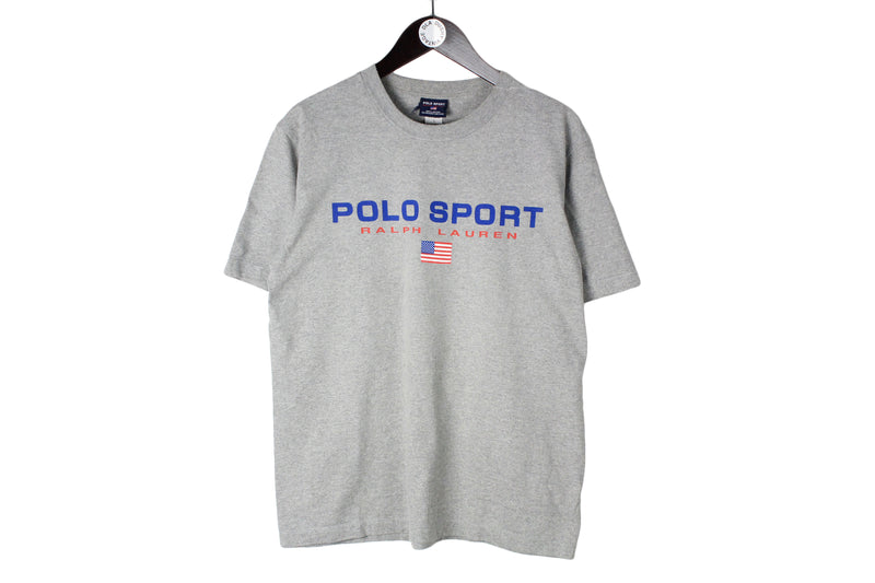Vintage Polo Sport by Ralph Lauren T-Shirt Medium / Large size men's tee big logo USA retro top summer short sleeve basic rare shirt streetwear