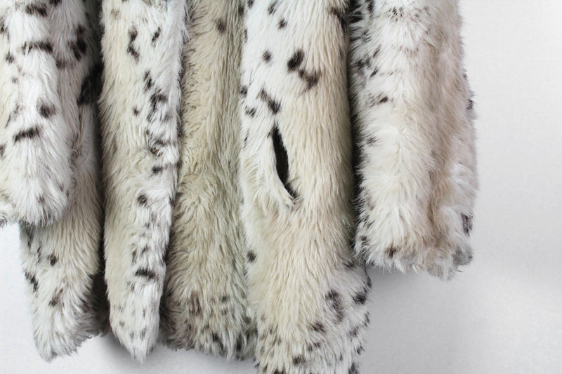 Vintage Emporio Armani Fur Style Coat Women's 42