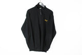 Vintage Jack Wolfskin Fleece 1/4 Zip XLarge black winter outdoor sweater