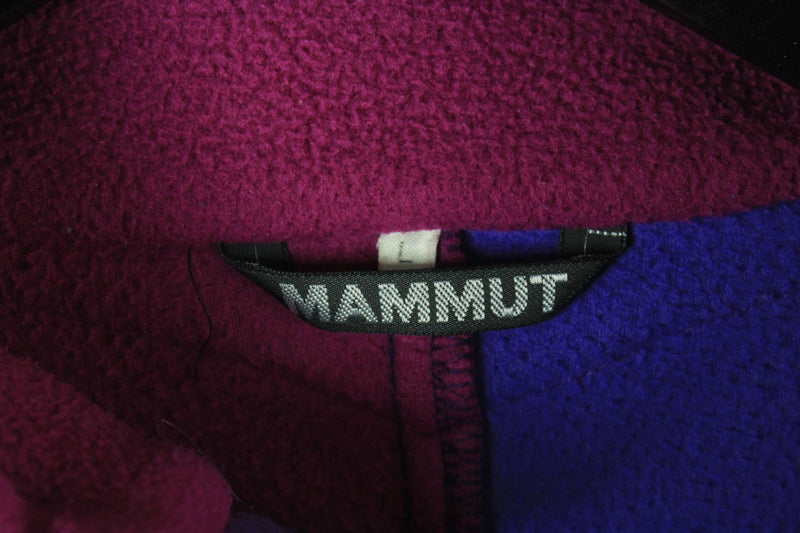 Vintage Mammut Fleece Snap Button Large