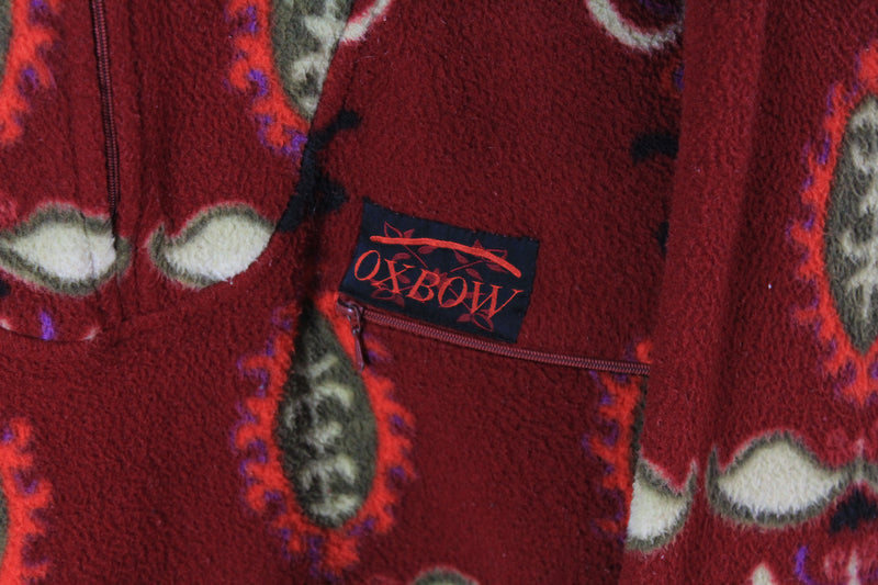 Vintage Oxbow Fleece Half Zip XXLarge