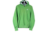 Vintage Nike Hoodie Women's XLarge green big logo oversize 00's hooded jumper