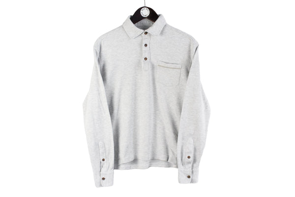 Ermenegildo Zegna Jumper Small gray collared sweatshirt authentic luxury pullover