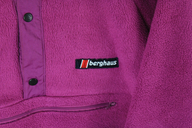 Vintage Berghaus Fleece Snap Button Medium