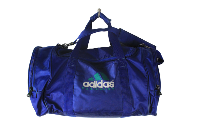 Vintage Adidas Equipment Duffel Bag navy blue 90's retro style sport travel gym bag