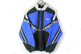Vintage Puma Sweatshirt Half Zip Small black blue 90s sport jumper