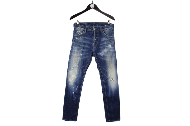 Dsquared2 Jeans blue claasic denim jean pants street style basic luxury casual made in Italy