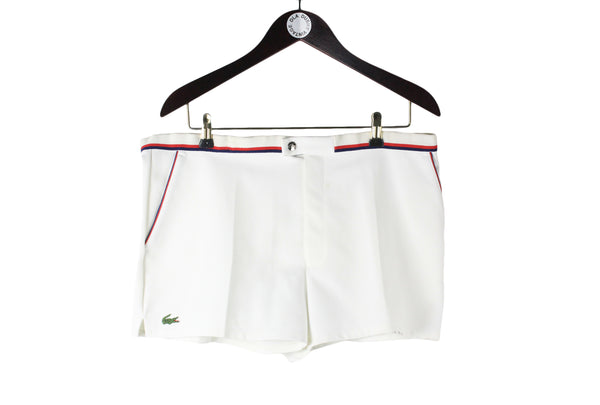 Vintage Lacoste Shorts XLarge made in France 90s tennis sport shorts
