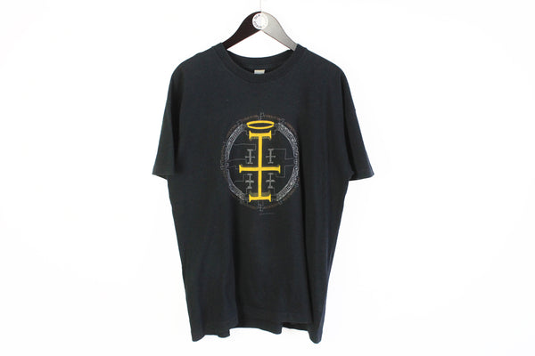 Vintage Cyber Corps No Religion 1993 Tour T-Shirt XLarge black punk rock music 90s official merch tee