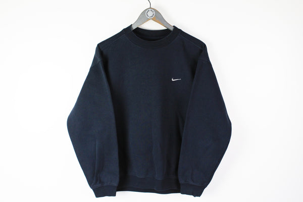 Vintage Nike Sweatshirt Small / Medium blue navy 90s sport classic crew neck basic jumper