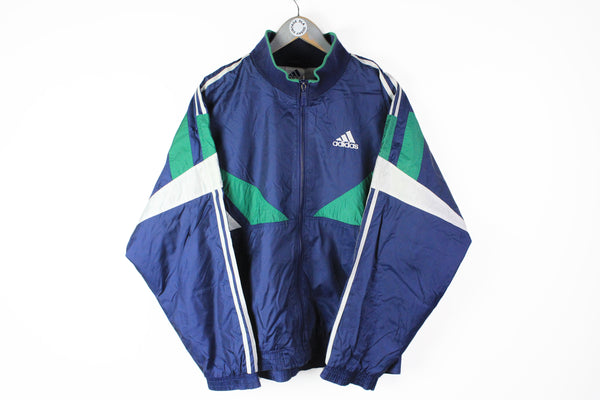 Vintage Adidas Track Jacket Medium 90s retro style 90s sport jacket athletic windbreaker