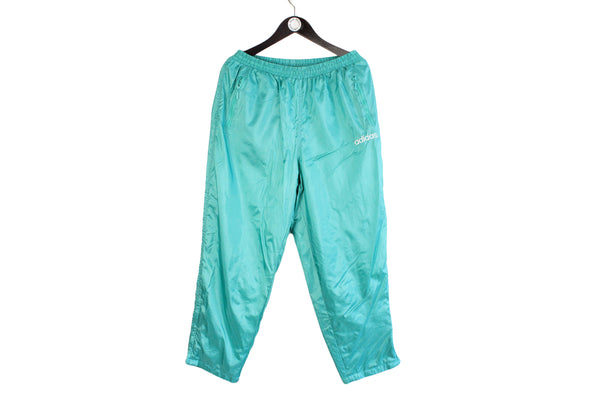 Vintage Adidas Track Pants Women's size mint color bright retro sport wear suit rare training 90's 80's athletic hip hop