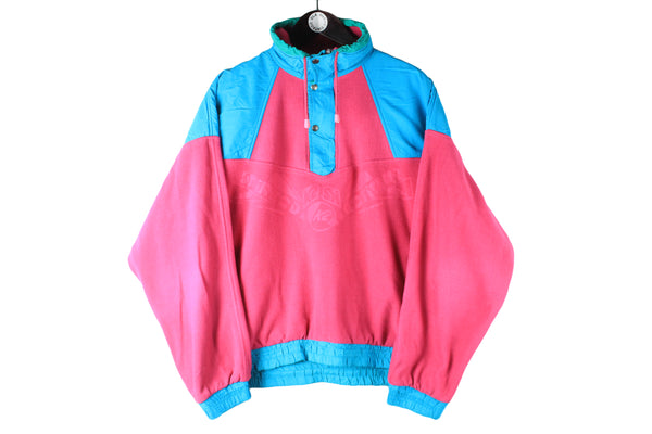 Vintage K2 Fleece Large outdoor pink big logo 90s retro sweater winter outdoor jumper