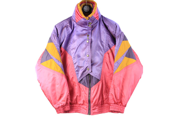Vintage Nevica Ski Suit Women's 38 retro outdoor 90s classic purple and pink jacket and pants mountains outfit 90s snowboard extreme stylel