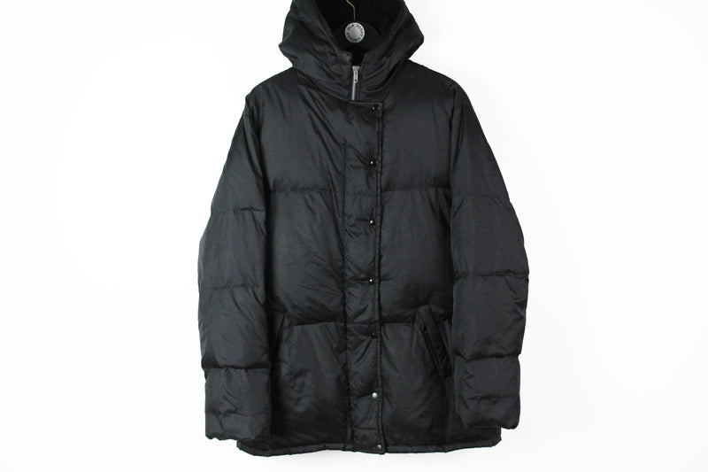 Vintage Helmut Lang 1998 Puffer Jacket  black retro style streetwear 90s rare jacket