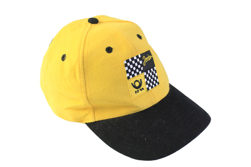 Vintage Jordan Racing Formula 1 Cap yellow black 90's 00s retro style Ralf Schumacher authentic F1 hat