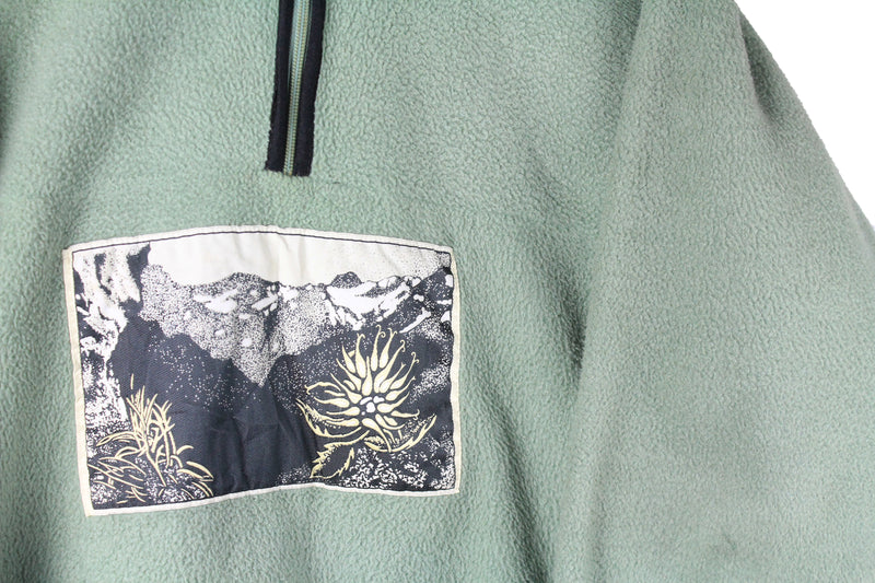 Vintage Salewa Fleece 1/4 Zip XLarge