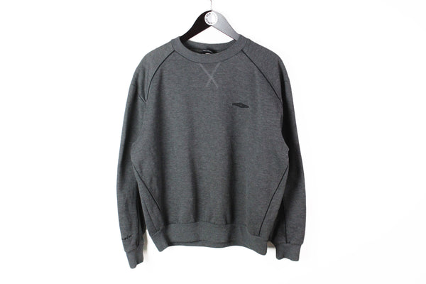 Vintage Umbro Sweatshirt Medium / Large gray small logo crewneck 90's jumper