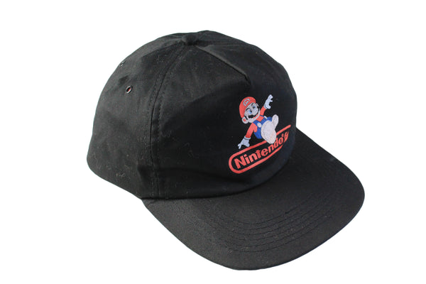 Vintage Nintendo Super Mario 64 Cap black 90's retro style legendary hat