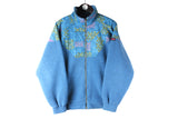 Vintage Eider Polartec Fleece Full Zip Medium blue winter ski sweater outdoor 90s retro shirt