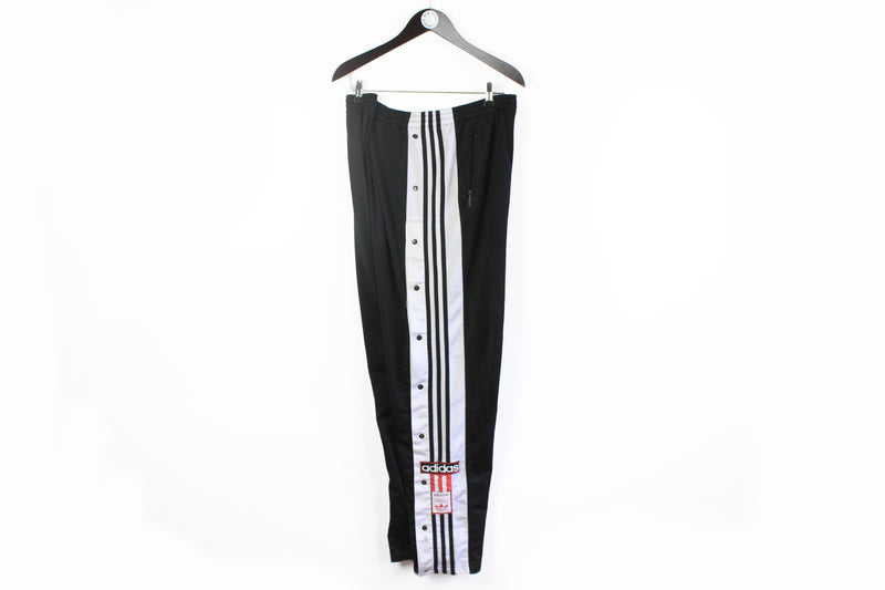Vintage Adidas Track Pants Snap Buttons XXLarge dla dushy Vintage Adidas Track Pants Snap Buttons XXLarge dla dushy