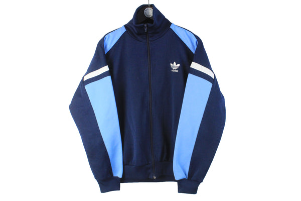 Vintage Adidas Track Jacket Medium navy blue small logo 90s retro classic windbreaker sport jacket
