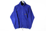 Vintage Berghaus Fleece Full Zip Medium blue 90's retro style authentic jumper