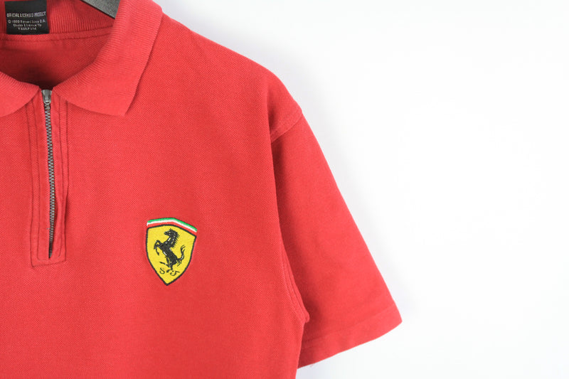 Vintage Ferrari Polo T-Shirt Small / Medium