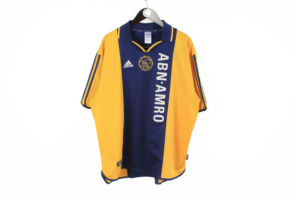 Vintage Ajax Amsterdam Adidas Away 2000 Jersey T-Shirt XLarge / XXLarge official kit 00s tee