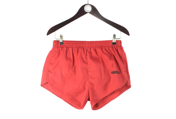Vintage Adidas Shorts Small red 90s retro sport style classic running shorts