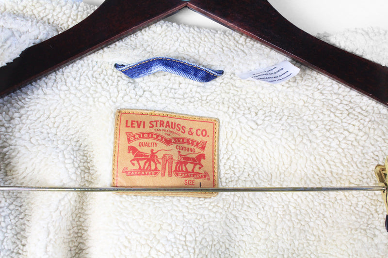 Vintage Levi's Sherpa Denim Jacket Large