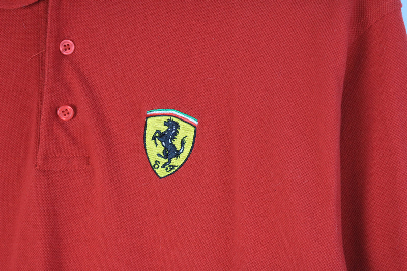 Vintage Ferrari 2001 Polo T-Shirt Large