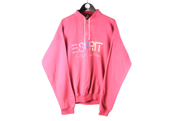 Vintage Esprit Sweatshirt Large big logo 90s retro sport streetwear jumper