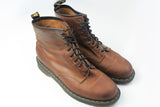 Vintage Dr.Martens Shoes brown leather boots 90'a rare retro authentic autumn wear street style hipster