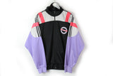 Vintage Adidas Track Jacket Large / XLarge black purple 90s sport style