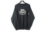Vintage Lonsndale Sweatshirt XLarge black big logo oversize 90s retro crewneck sport jumper