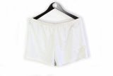 Vintage Adidas Shorts Large white 90s retro style cotton summer outfit