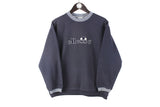 Vintage Ellesse Sweatshirt Women’s Medium blue big logo crewneck 90s oversize retro sport jumper